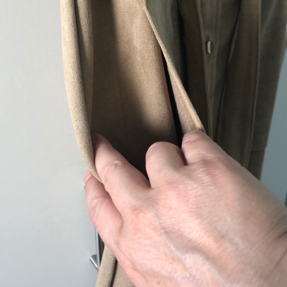 suede dress with tie up at waist - Picture 5 of 6